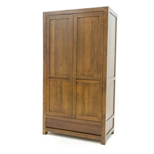 Armoire 2 Portes Bois Massif Fjord - Contemporain