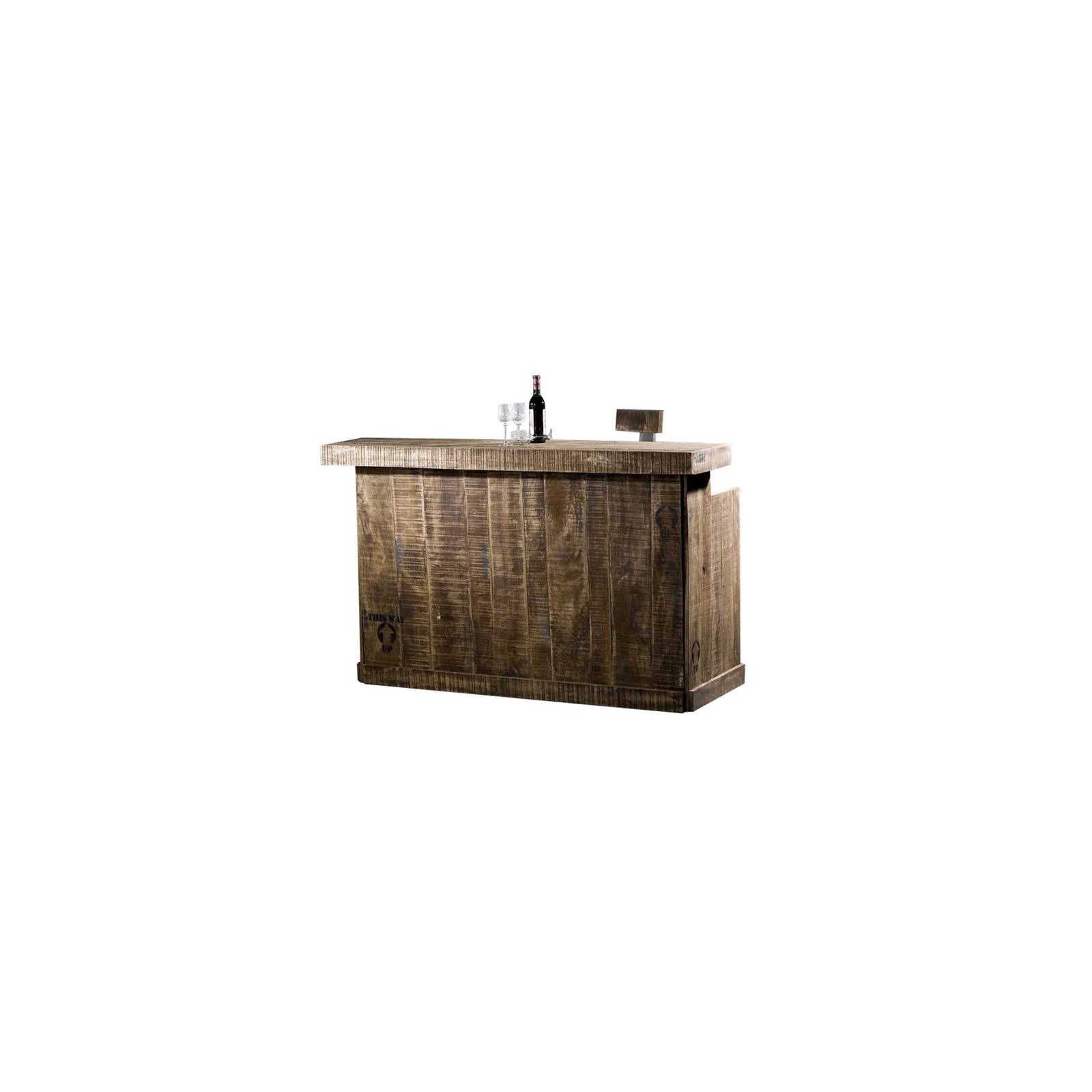 Bar Factory Acacia - meuble style industriel