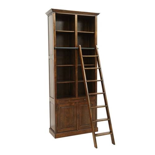 Bibliothèque Avec Échelle Belle Époque Bois Massif Belle Epoque - Classique chic