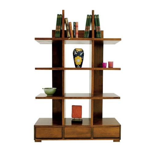 Étagère Design Bois Massif Oméga - Contemporain