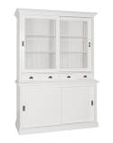 Buffet Deux Corps Portes Coulissantes Victoria Pin Massif - meuble shabby chic