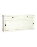 Buffet 2 Portes Coulissantes Victoria Pin Massif - meuble shabby chic