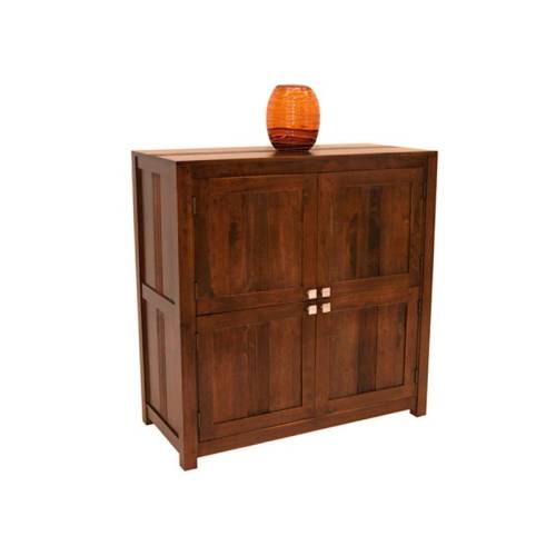Petit Buffet Haut Bois Massif Siguiri - Exotique