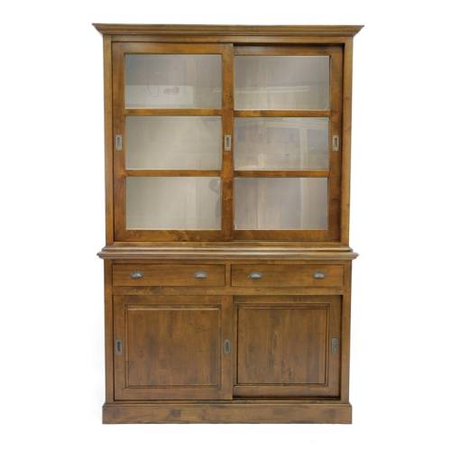 Buffet Vaisselier Bois Massif Tradition - Classique chic