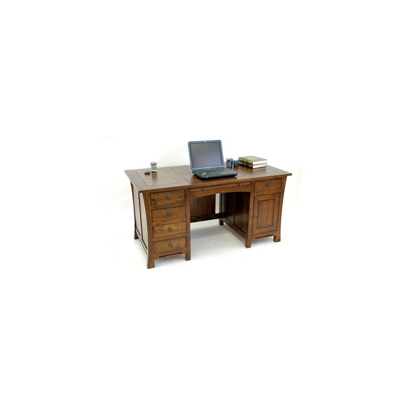 Bureau Chine Hévéa - meuble bois exotique