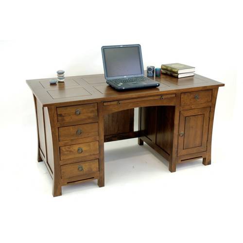 Bureau bois massif - Hévéa Chine - Exotique