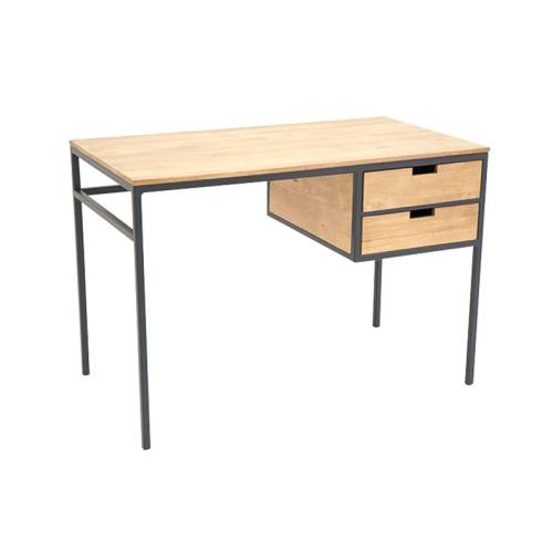 Bureau Style Industriel Bois Massif Berlin - Industriel