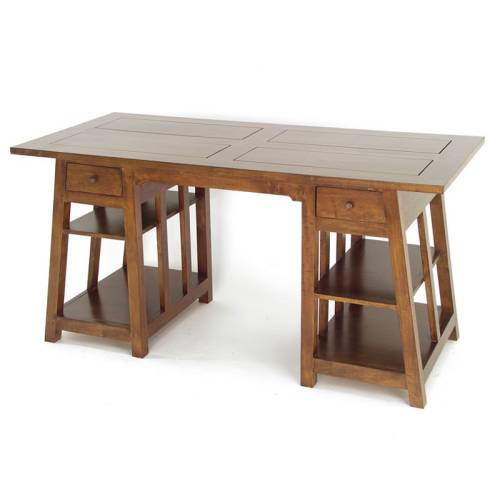 Bureau Contemporain Design Bois Massif Oméga - Contemporain