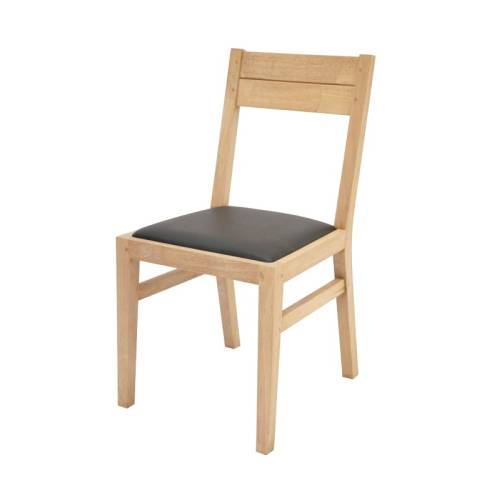 Chaise Bois Massif Moka - Contemporain