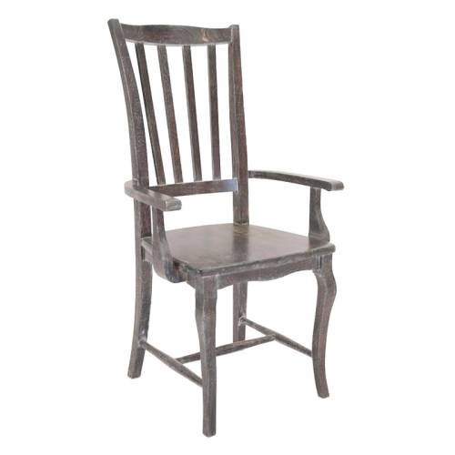 Chaise Salle a Manger Avec Accoudoir Bois Massif Romance - Classique chic