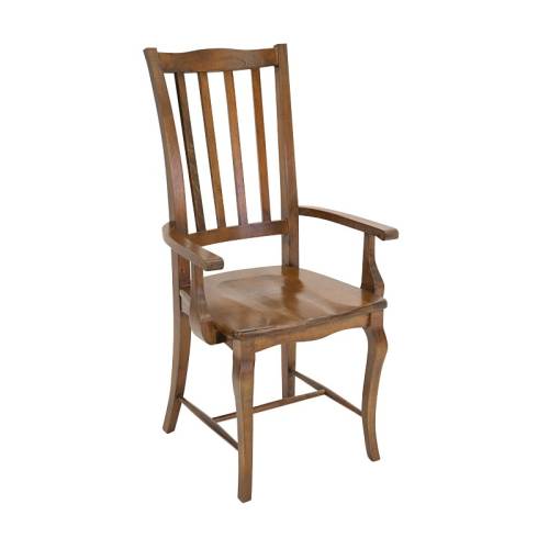 Chaise Salle a Manger Avec Accoudoir Bois Massif Romance - Classique chic