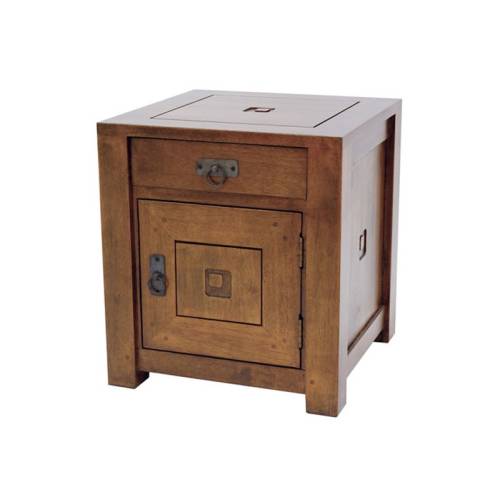 Table de Chevet Bois Massif Tanoa - Exotique