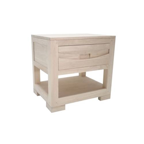 Chevet de Lit Design Bois Massif Horizon - Exotique