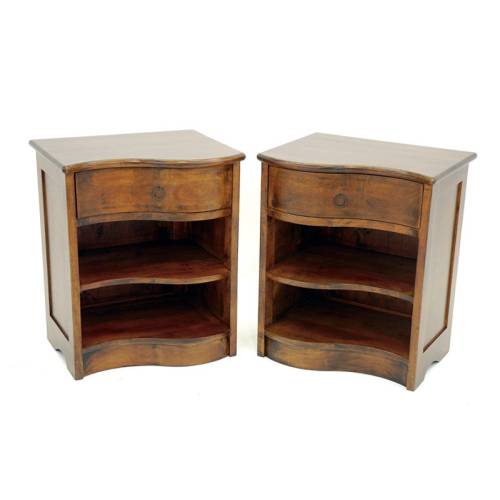 Lot de 2 Table de Chevet Bois Massif Océania - Exotique