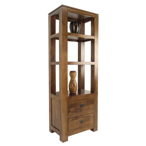 Colonne Rangement Bois Massif Montréal - Contemporain