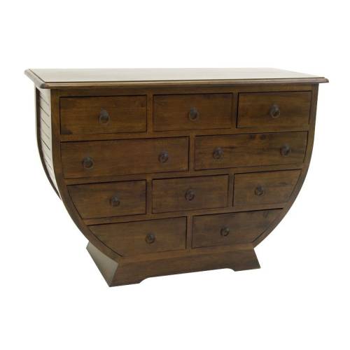 Commode Demi Lune Bois Massif Panama - Classique chic