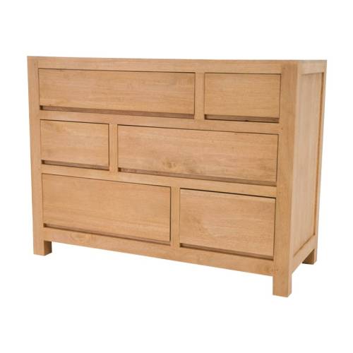 Commode Design Chambre Bois Massif Fjord - Contemporain