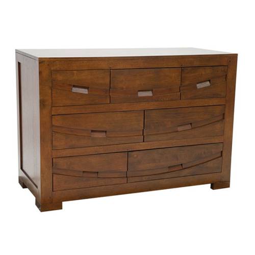 Commode Ethnique Bois Massif Horizon - Exotique