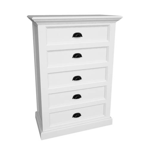 Chiffonnier en bois blanc Torini | déco style bord de mer