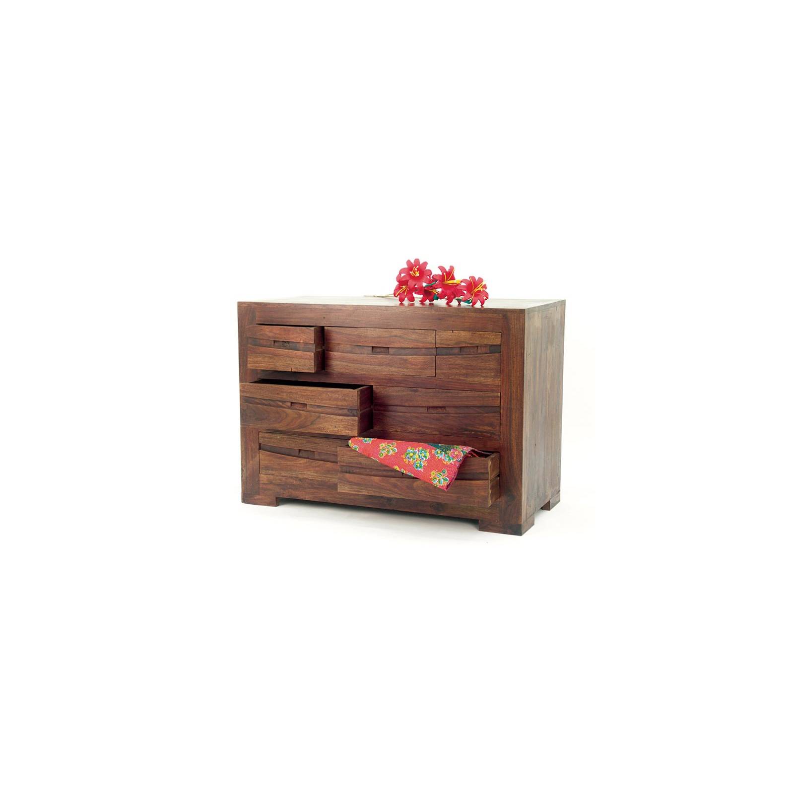 Commode Soleil Levant Palissandre - achat meubles bois exotique