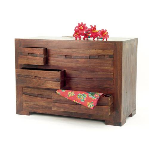 Commode Soleil Levant Palissandre - achat meubles bois exotique