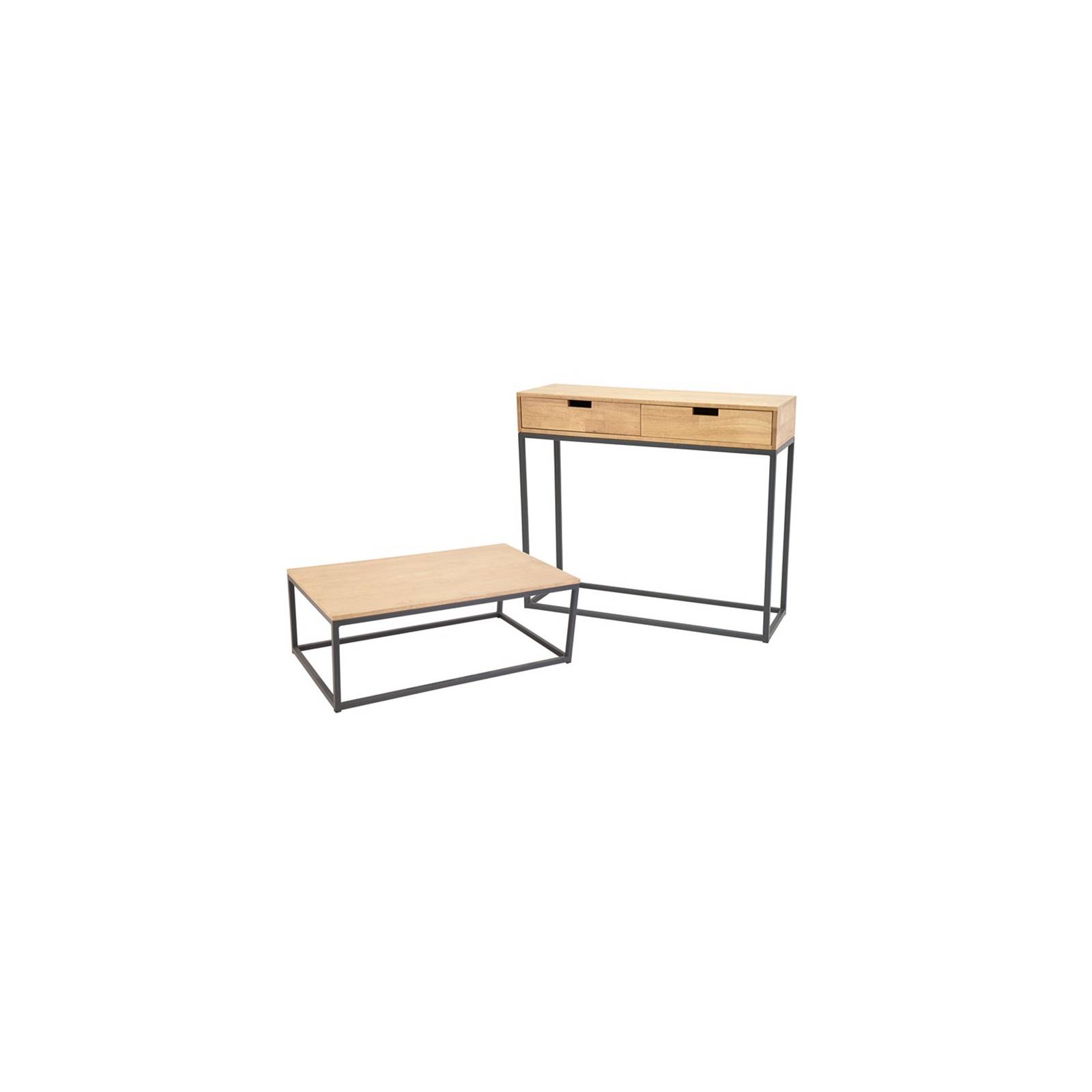 Console / Table Basse Berlin Hévéa - meuble bois exotique