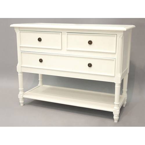 Commode Console Bois Massif Charme - Classique chic