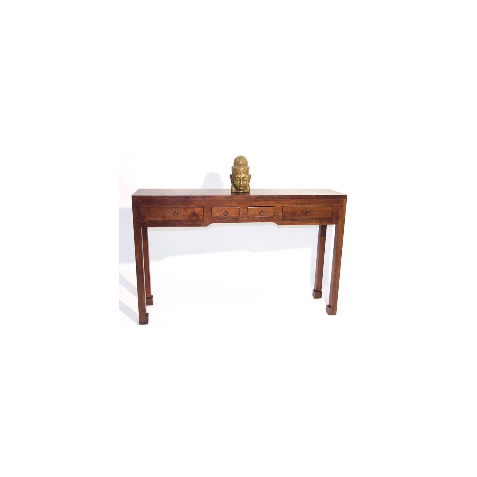 Console Chine Hévéa - meuble bois exotique
