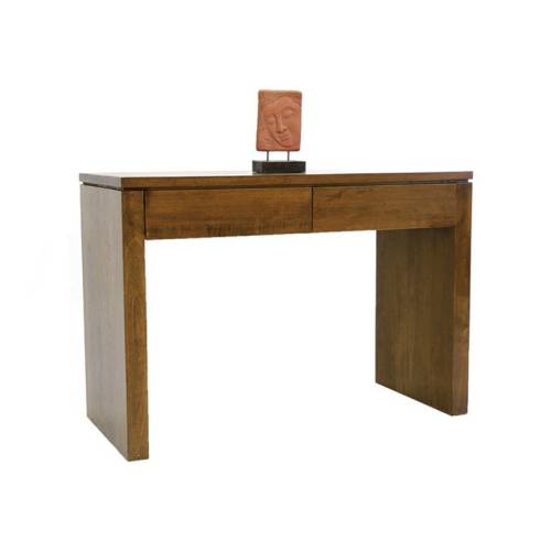 Petite Console Avec Tiroir Bois Massif Oméga - Contemporain