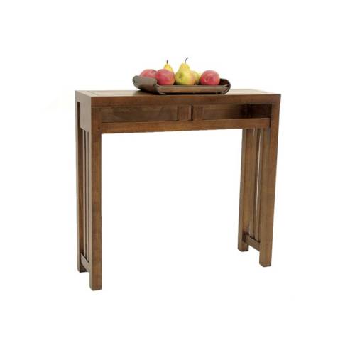 Petite Console Bois Massif Oméga - Contemporain