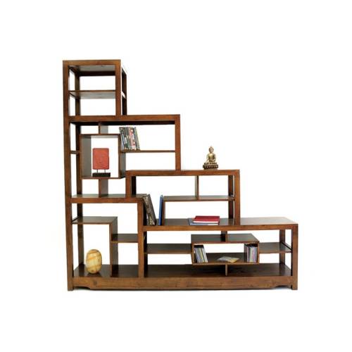 Étagère Escalier Bois Massif Oméga - Contemporain