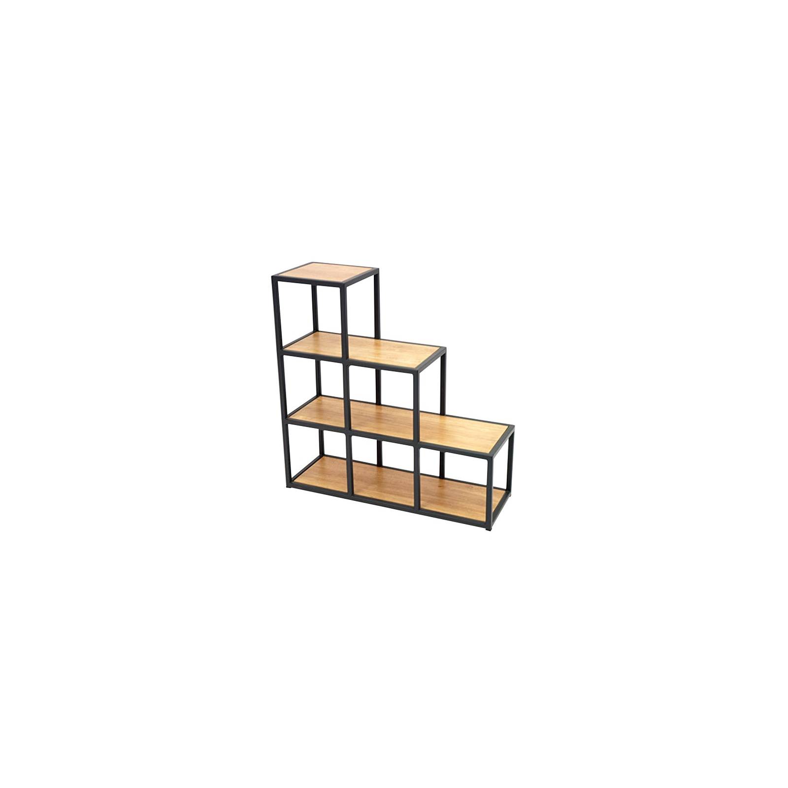 Étagère escalier Berlin Hévéa - meuble bois exotique