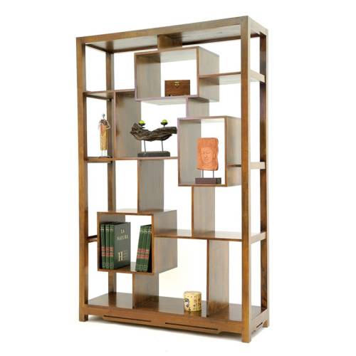 Étagère Bois Massif Design Oméga - Contemporain