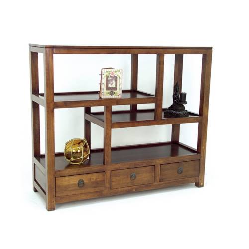 Étagère Design Bois Massif Oméga - Contemporain