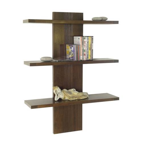 Étagère Murale Design Bois Massif Siguiri - Contemporain
