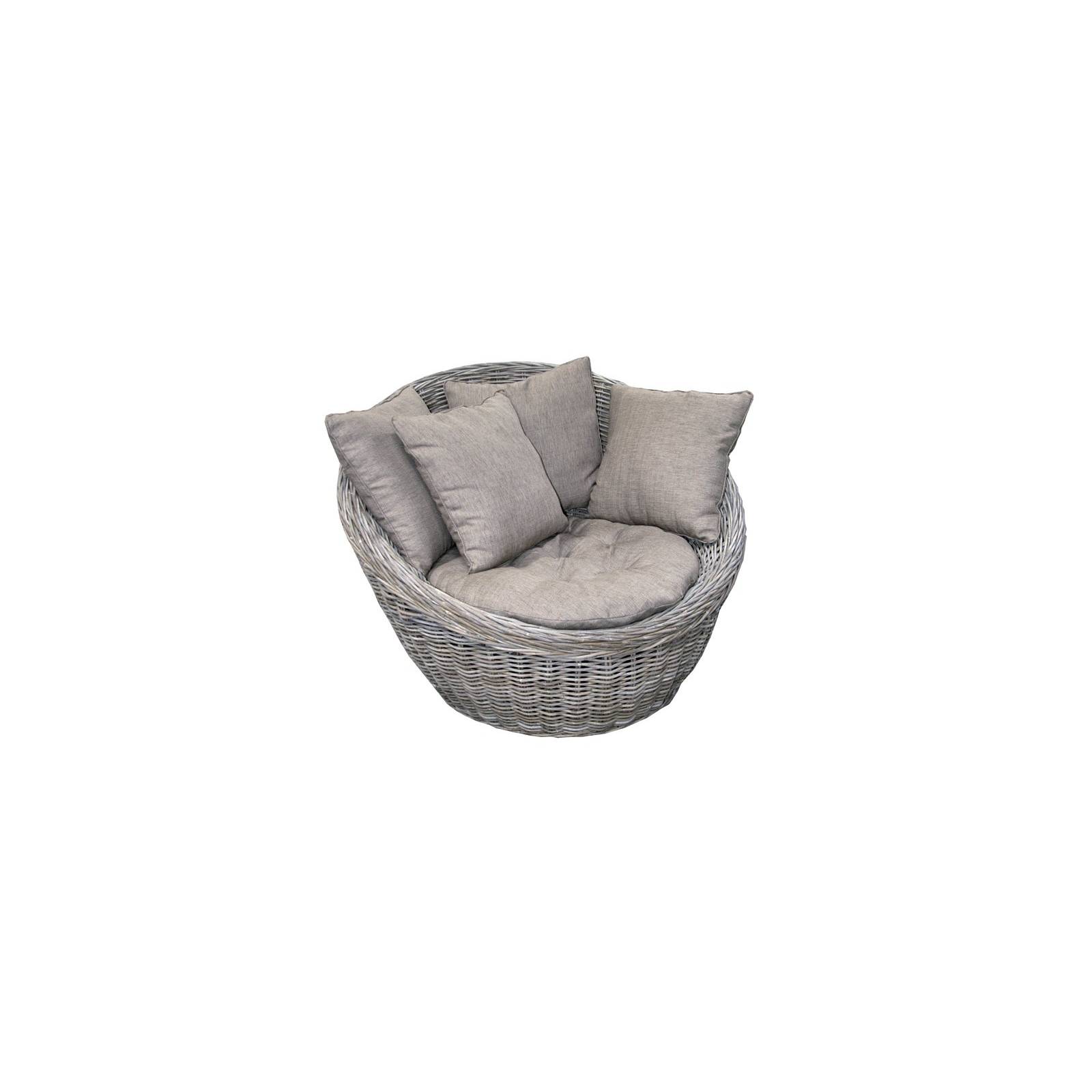 fauteuil lounge california en rotin kobo. tendance design