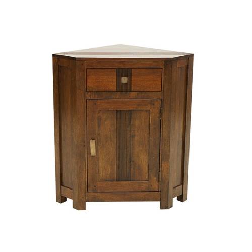 Meuble D'angle Bois Massif Siguiri - Contemporain