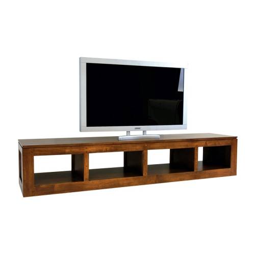 Grand Meuble TV Bois Massif Oméga - Contemporain