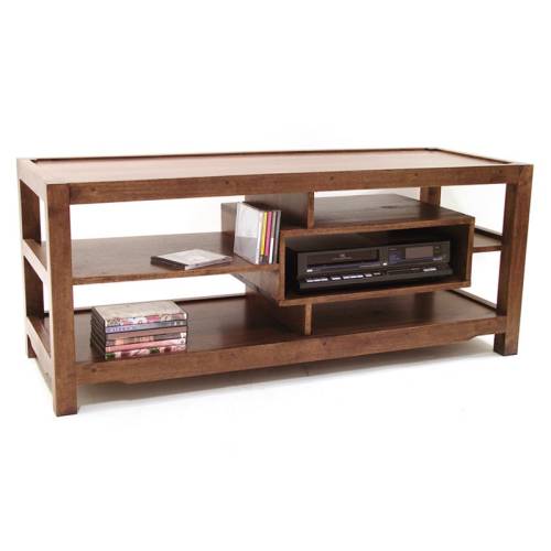 Meuble TV Avec Rangement Bois Massif Oméga - Exotique