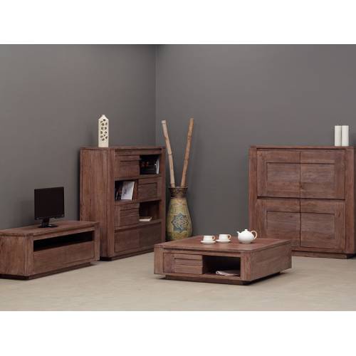 Meuble Tv Neos Acacia  - achat meuble en bois exotique