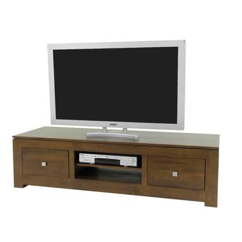 Meuble TV Hifi Bois Massif Montréal - Contemporain