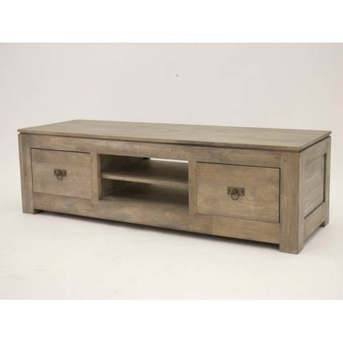 Meuble TV Hifi Bois Massif Montréal - Contemporain