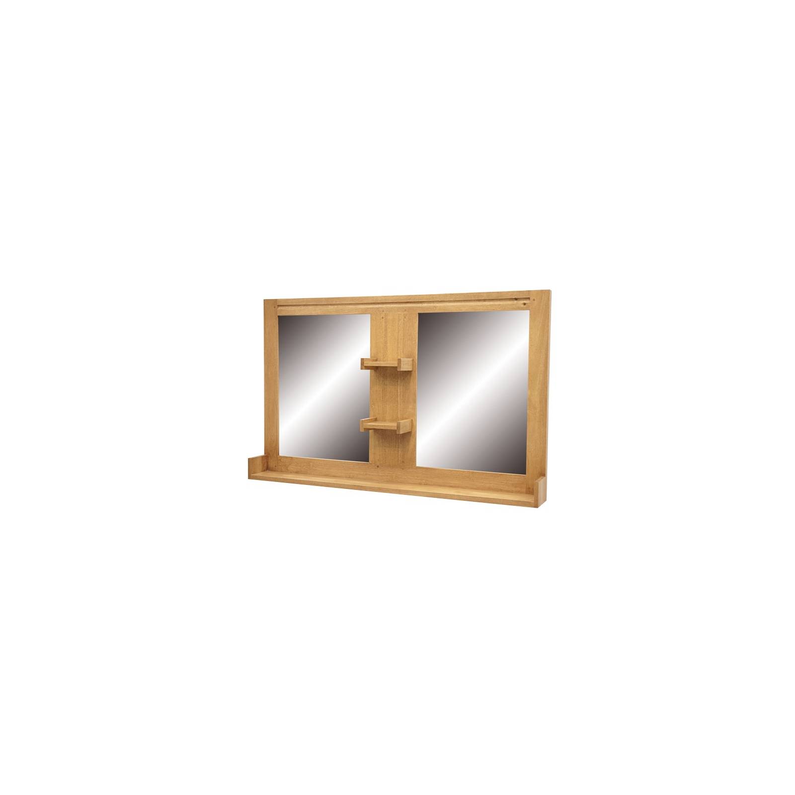 Miroir Double Salle De Bain Fjord Hévéa - meuble déco 
