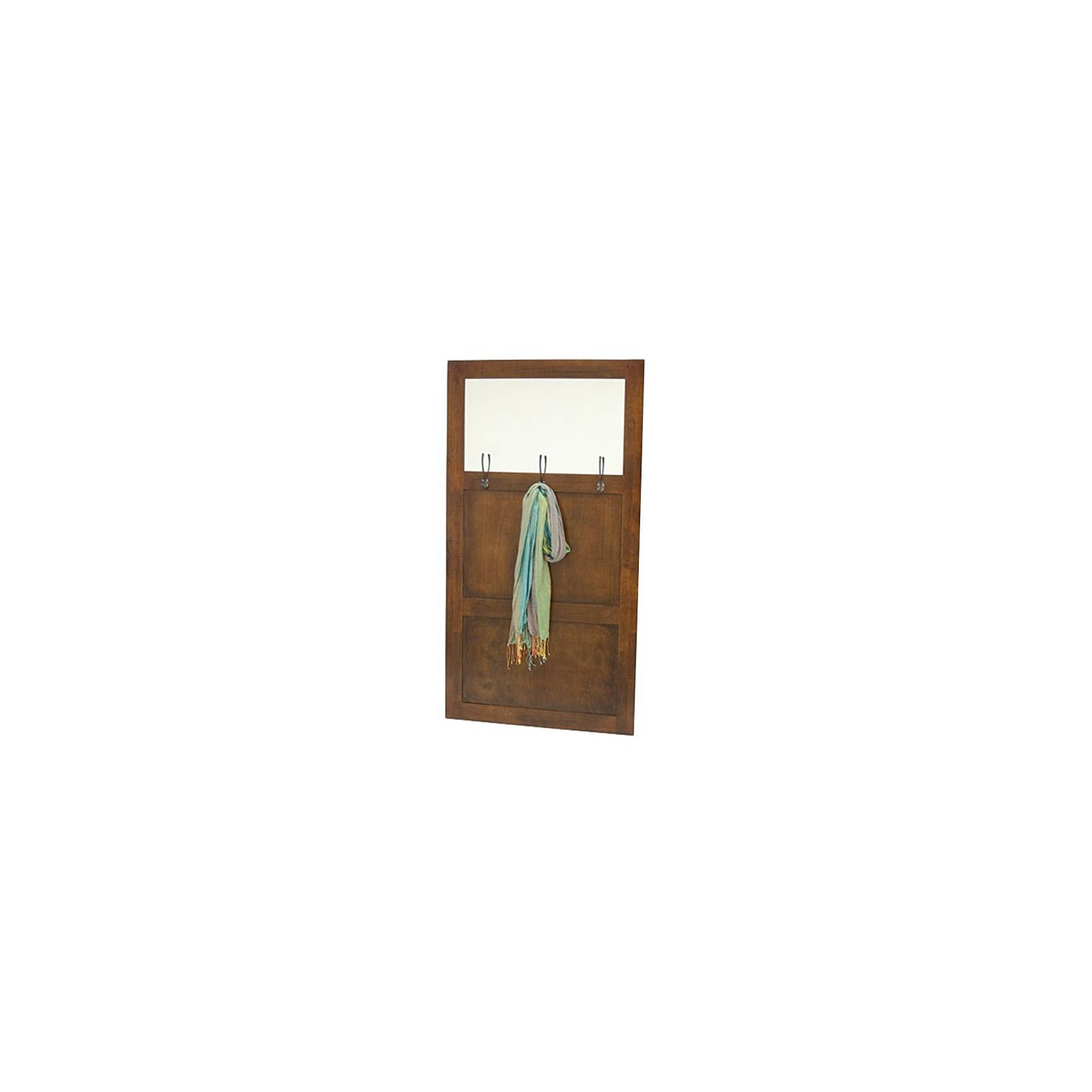 Porte-manteaux Miroir Montréal Hévéa - meuble déco design
