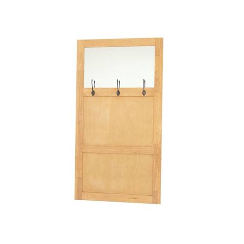 Porte-manteaux Miroir Bois Massif Montréal - Contemporain