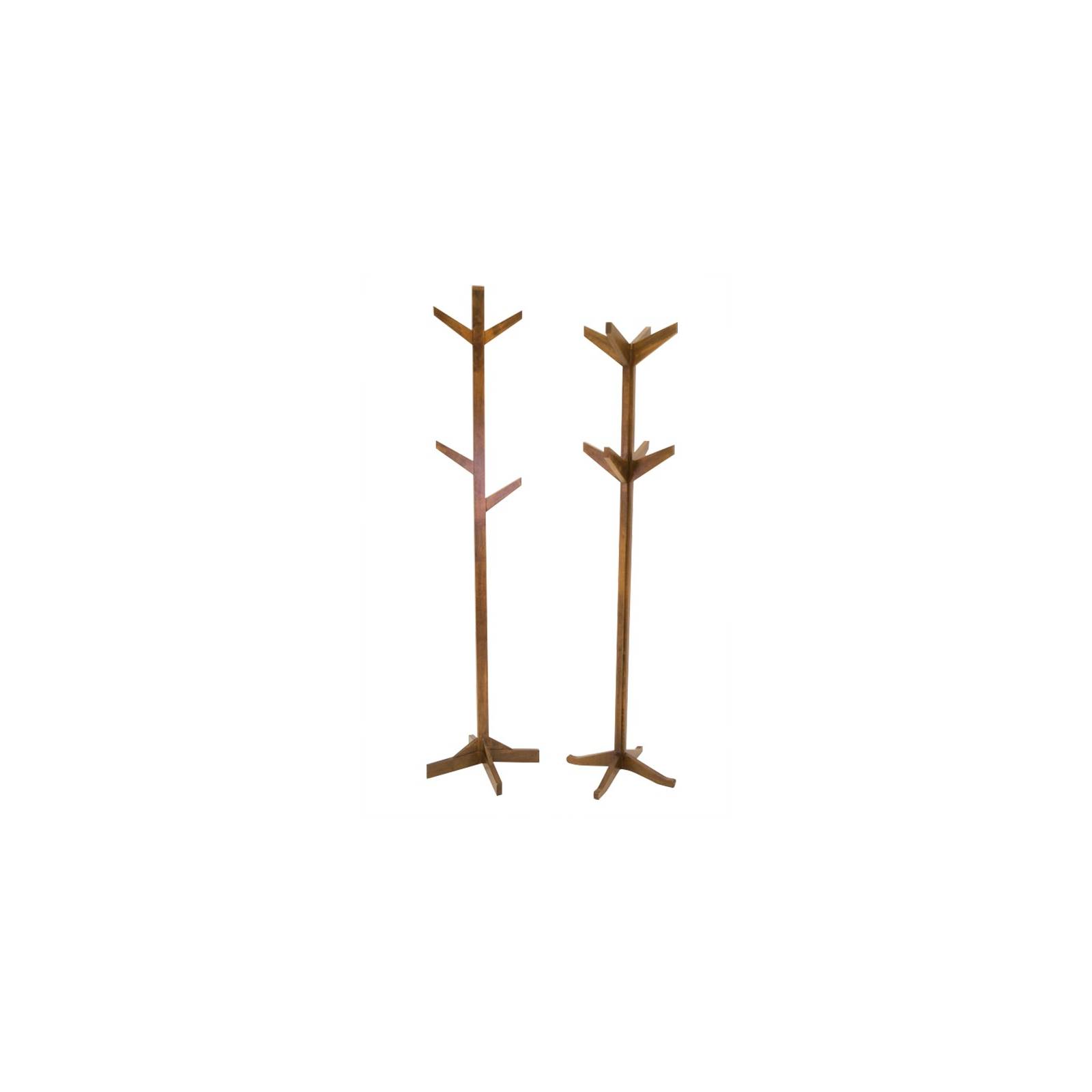 Porte-manteaux S/2 Montréal Hévéa - meuble déco design