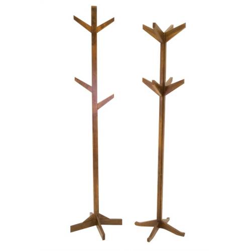 Set de 2 Porte-manteaux Bois Massif Montréal - Contemporain