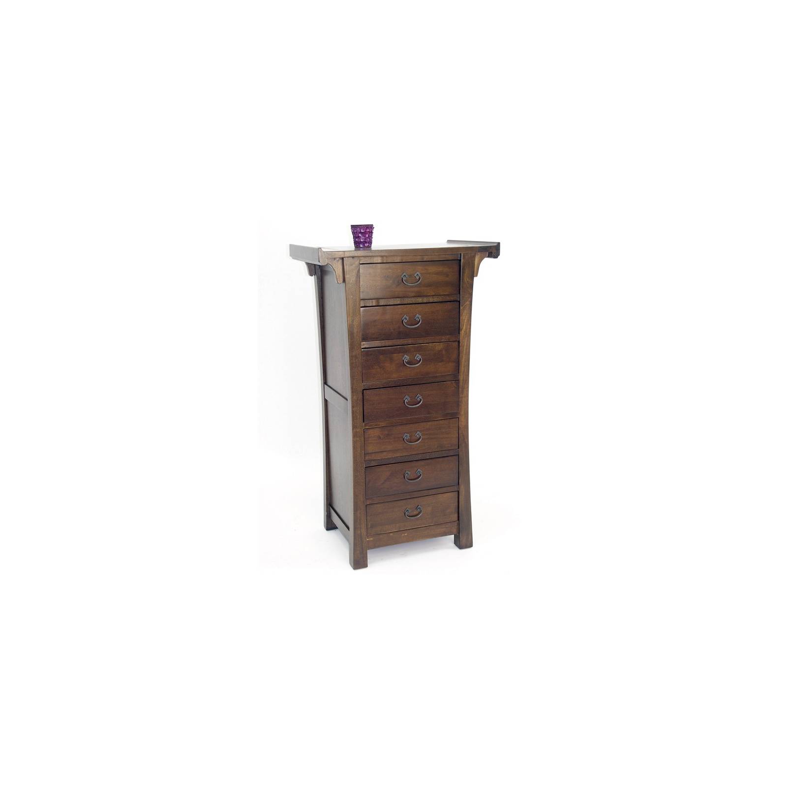 Semainier Chine Hévéa - meuble bois exotique
