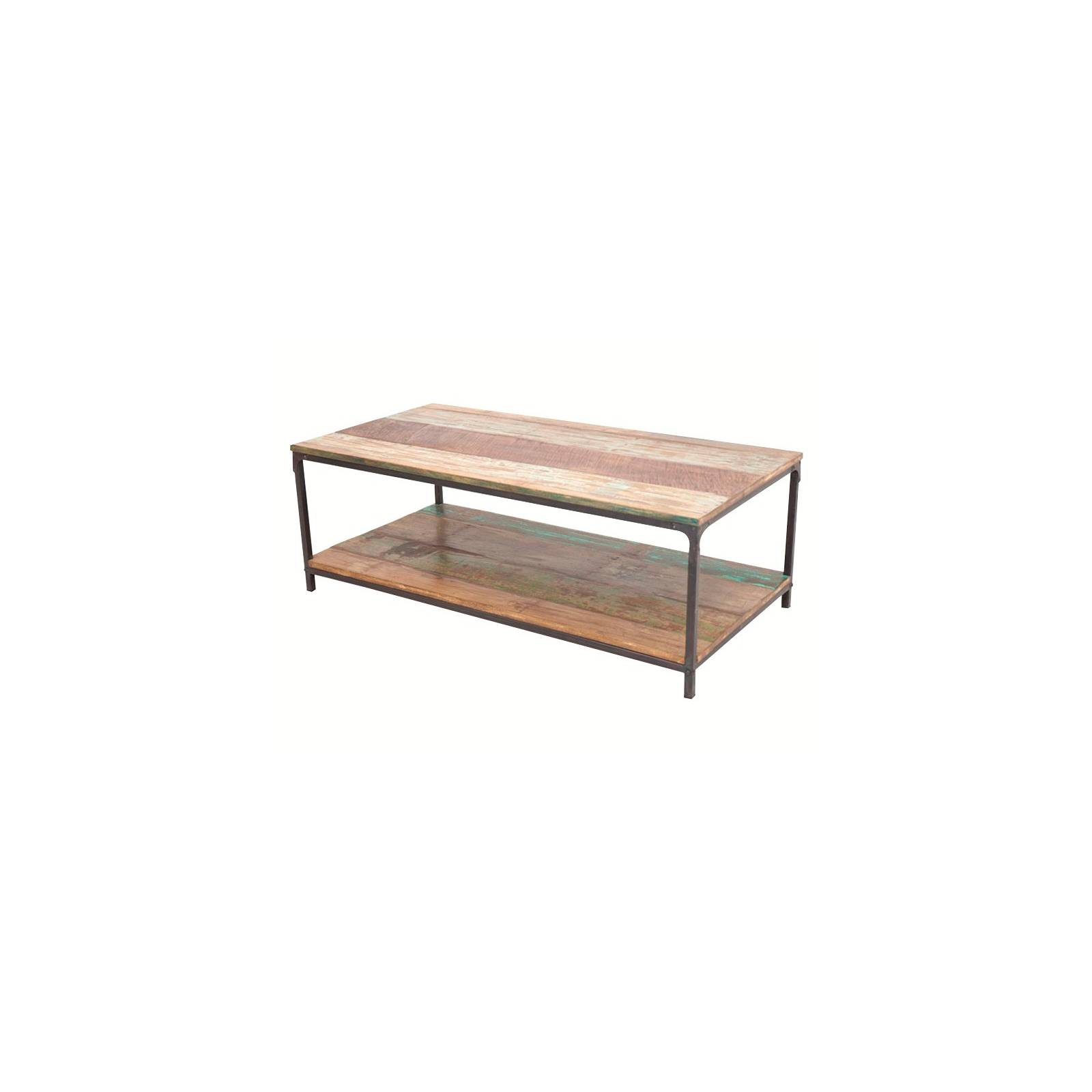 Table Basse Butterfly Palissandre - meuble industriel en bois exotique