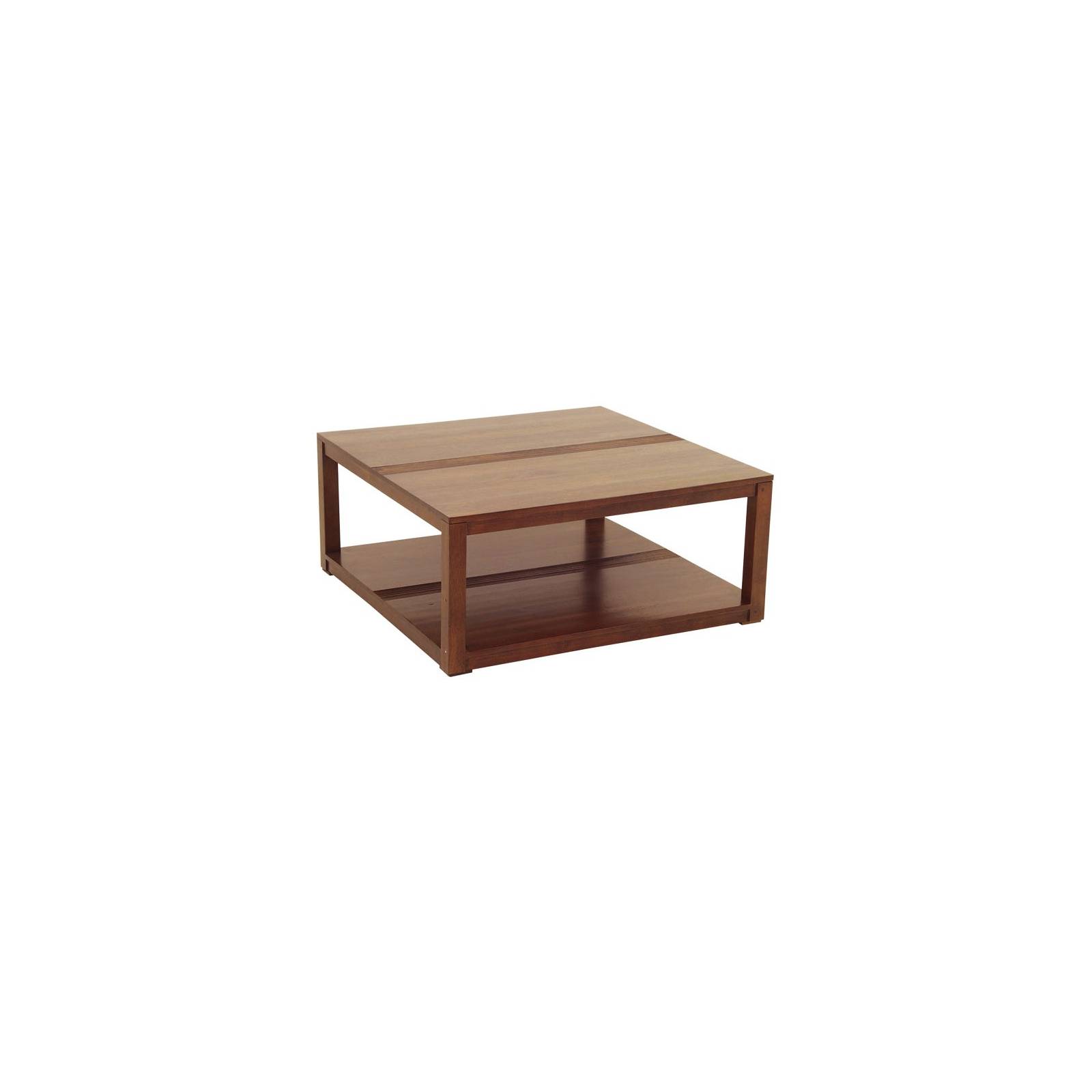 Table Basse Carrée Design Siguiri Hévéa - meuble colonial